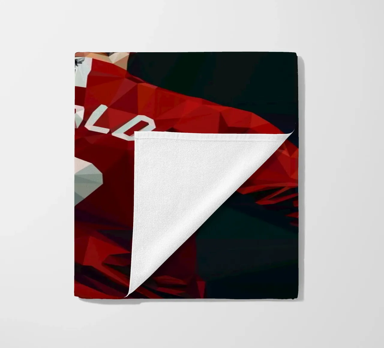 C. Ronaldo Football Player telo mare da Low poly art