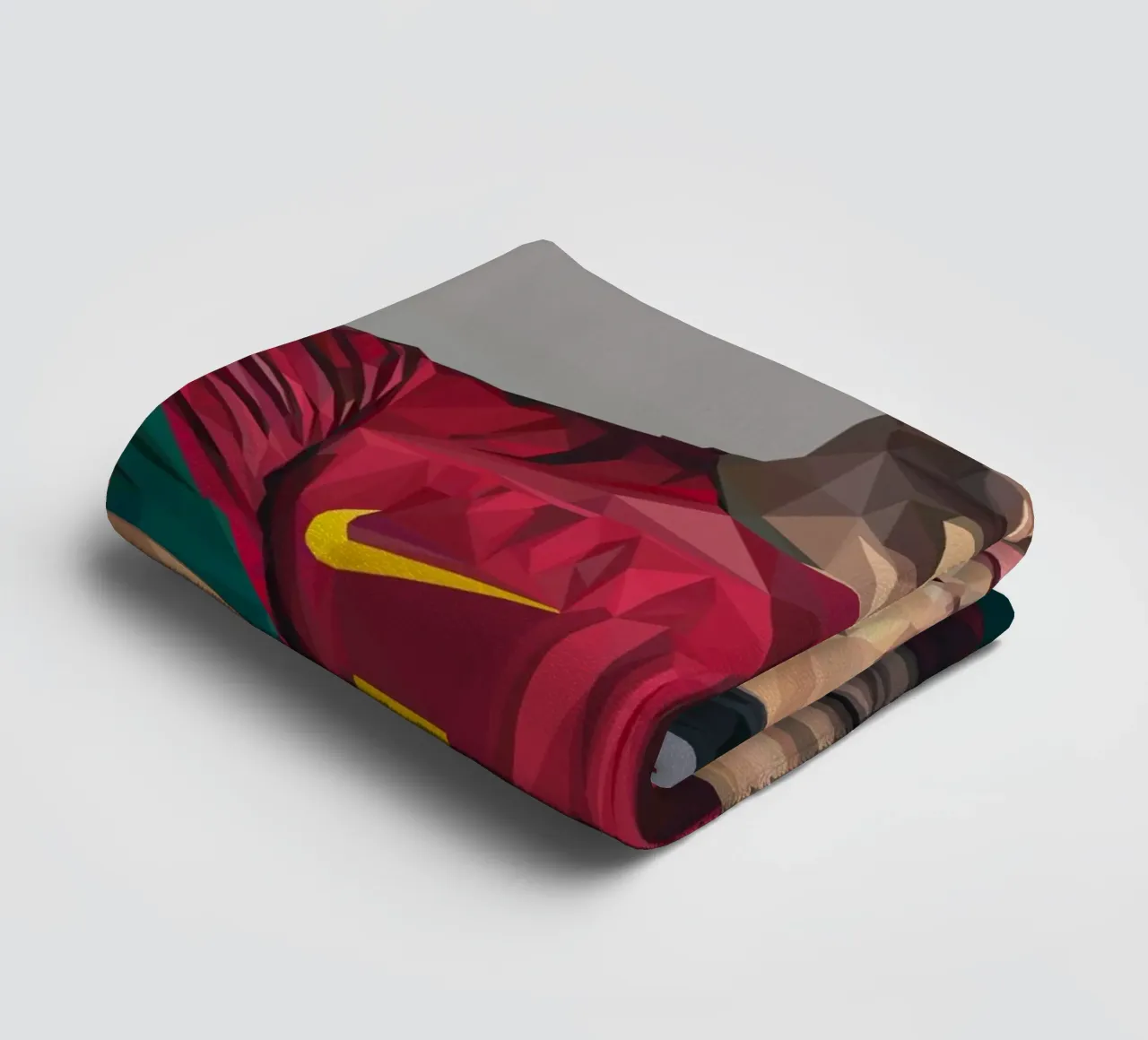 Ronaldo PRTGL asciugamano da bagno da Low poly art