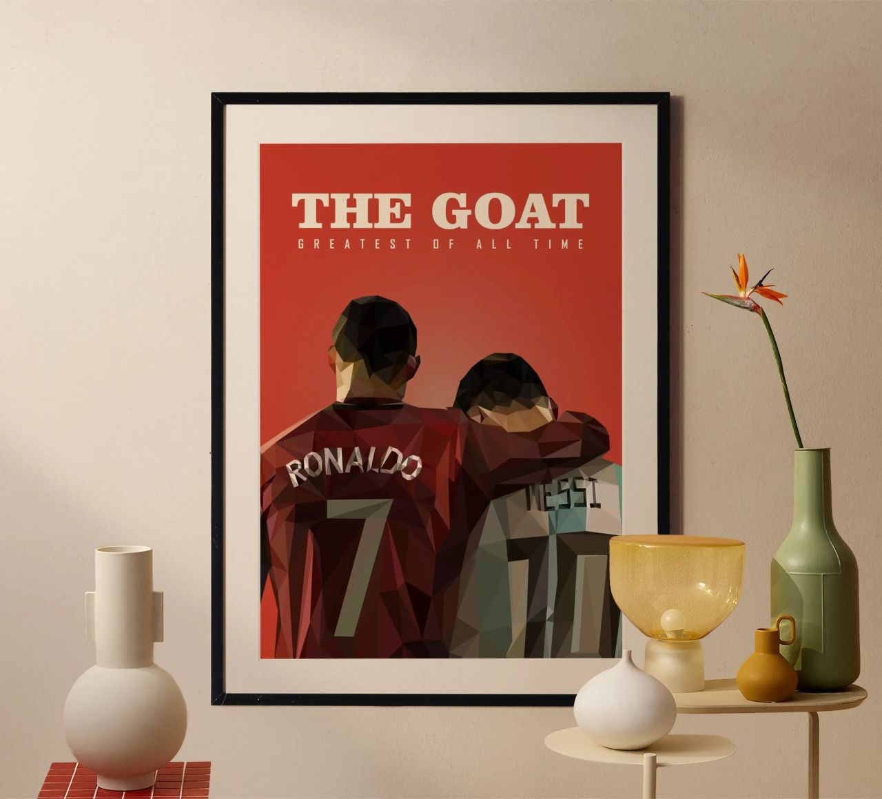 The Goat poster de Low poly art