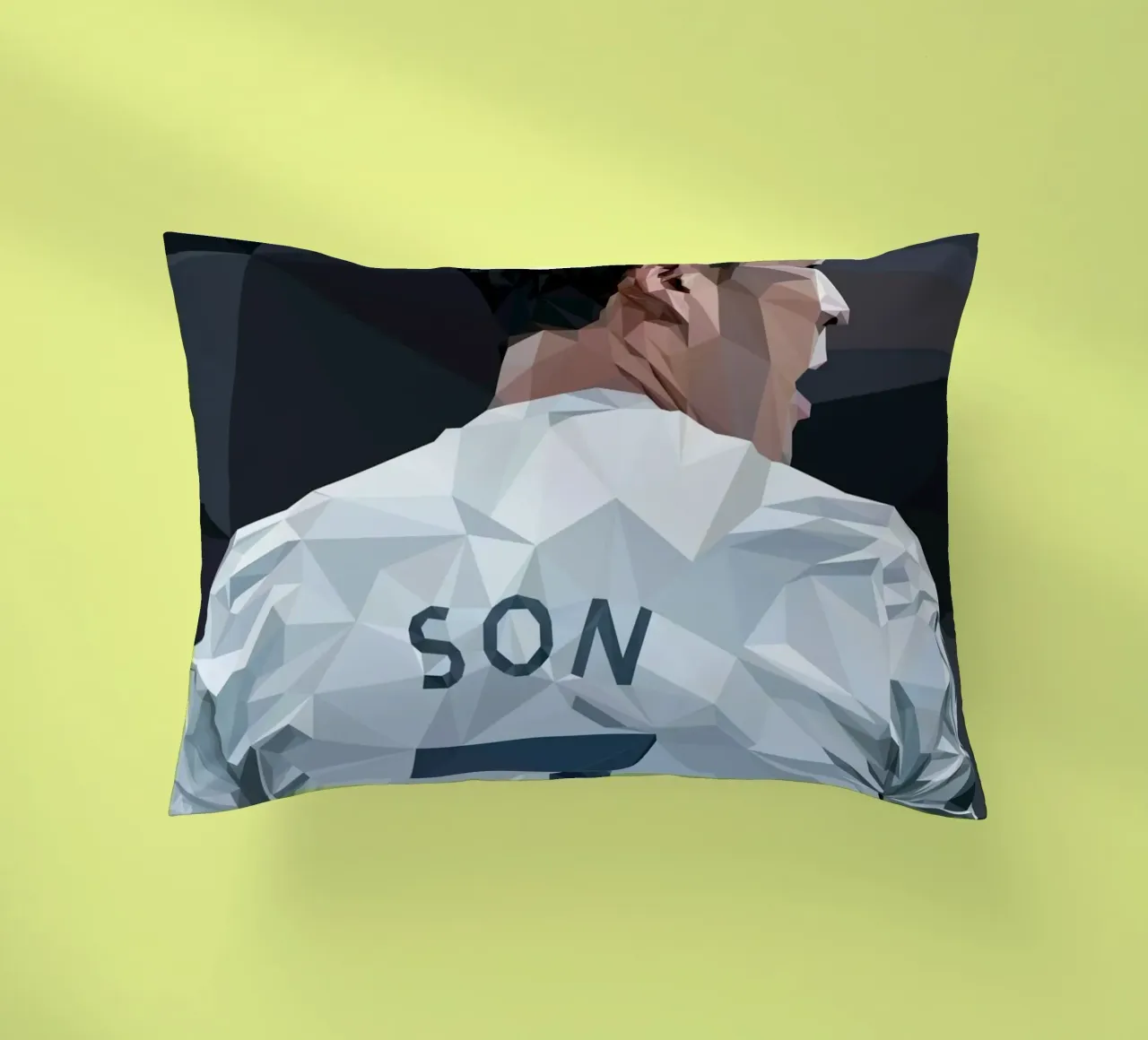 Son the Football Player cuscino da Low poly art