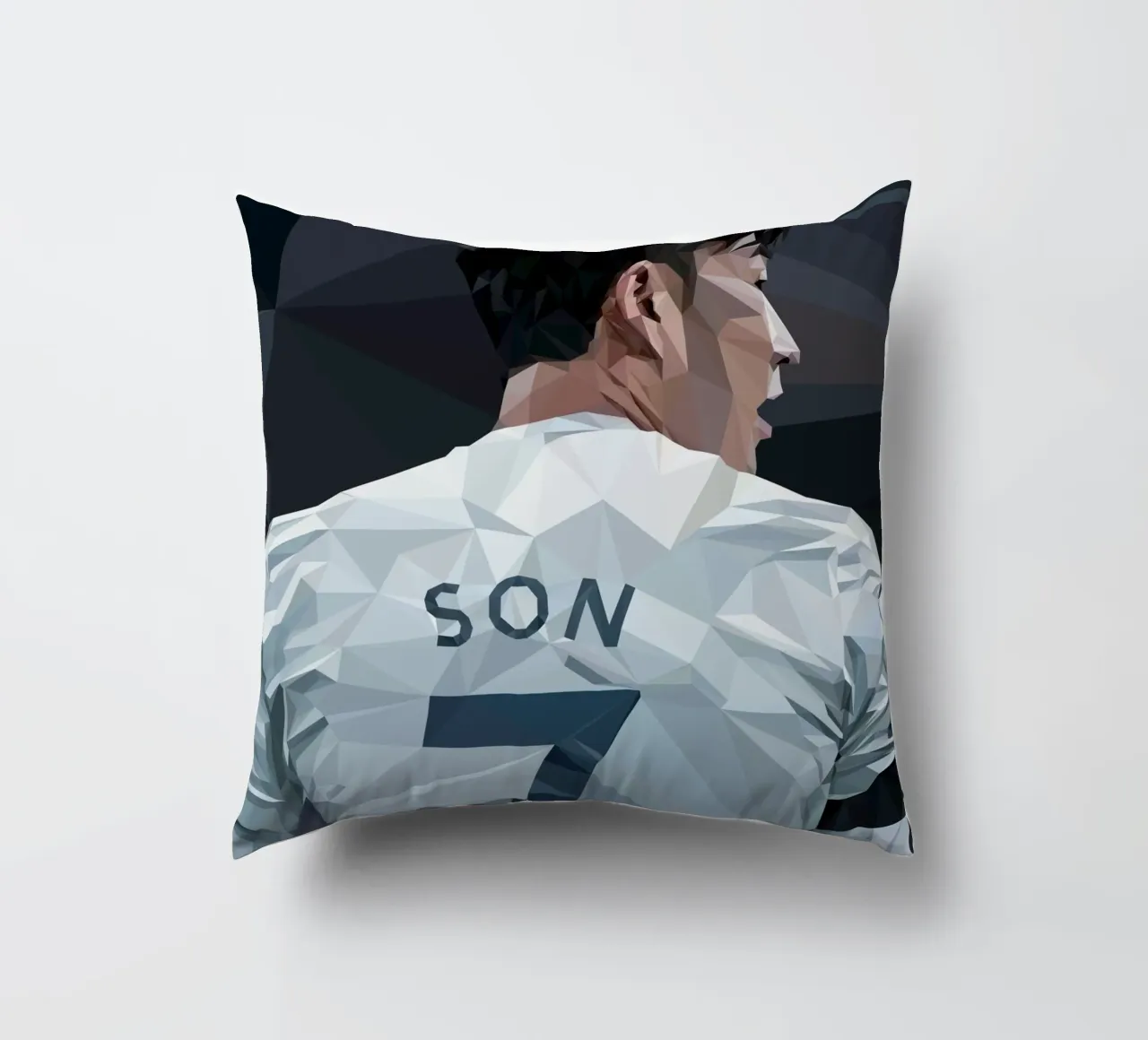 Son the Football Player cuscino da Low poly art