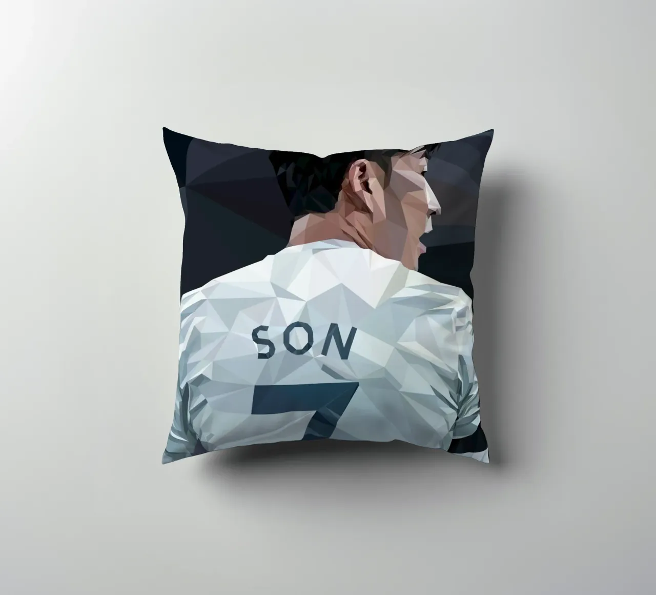 Son the Football Player cuscino da Low poly art