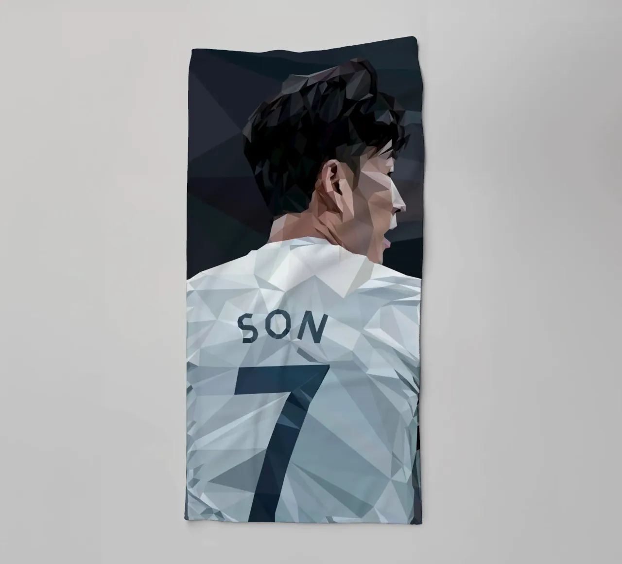 Son the Football Player asciugamano da bagno da Low poly art