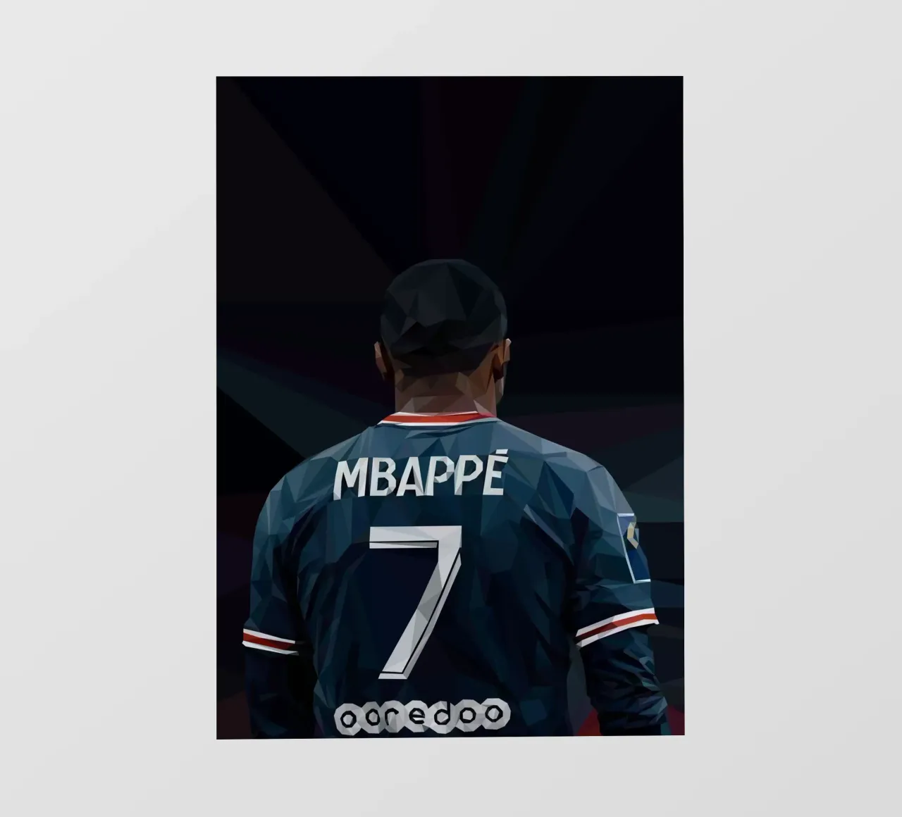 Mbappe The Football Player telo in pvc da Low poly art