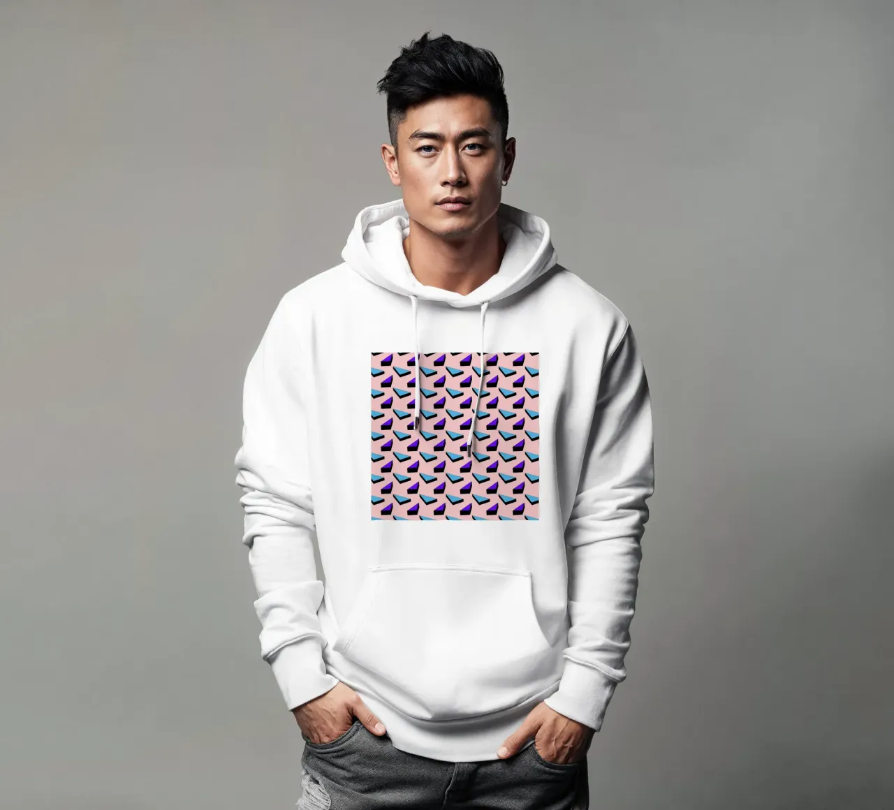 Geometric Candy felpa con cappuccio da Vasare Nar