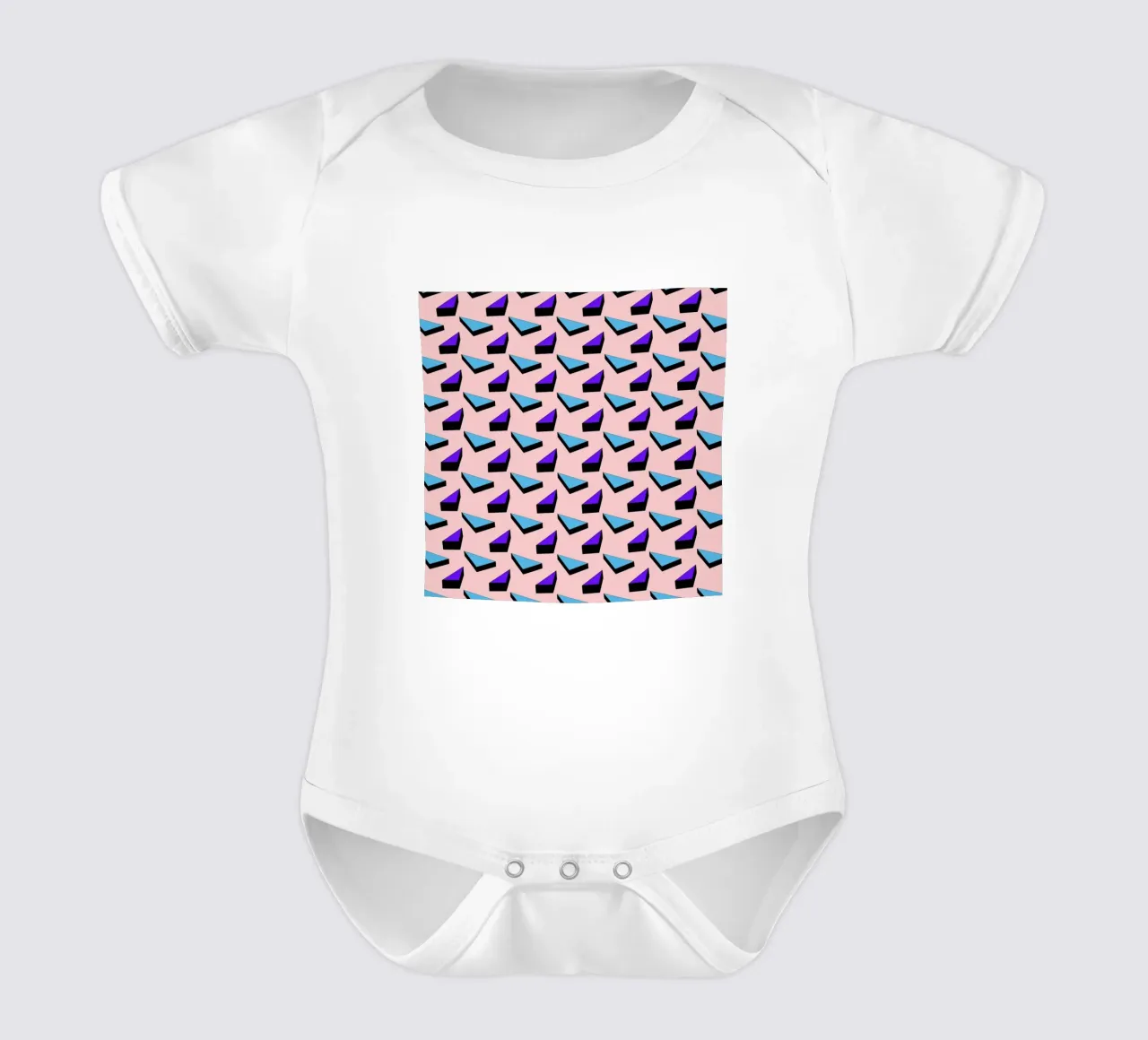 Geometric Candy body neonato maniche corte da Vasare Nar