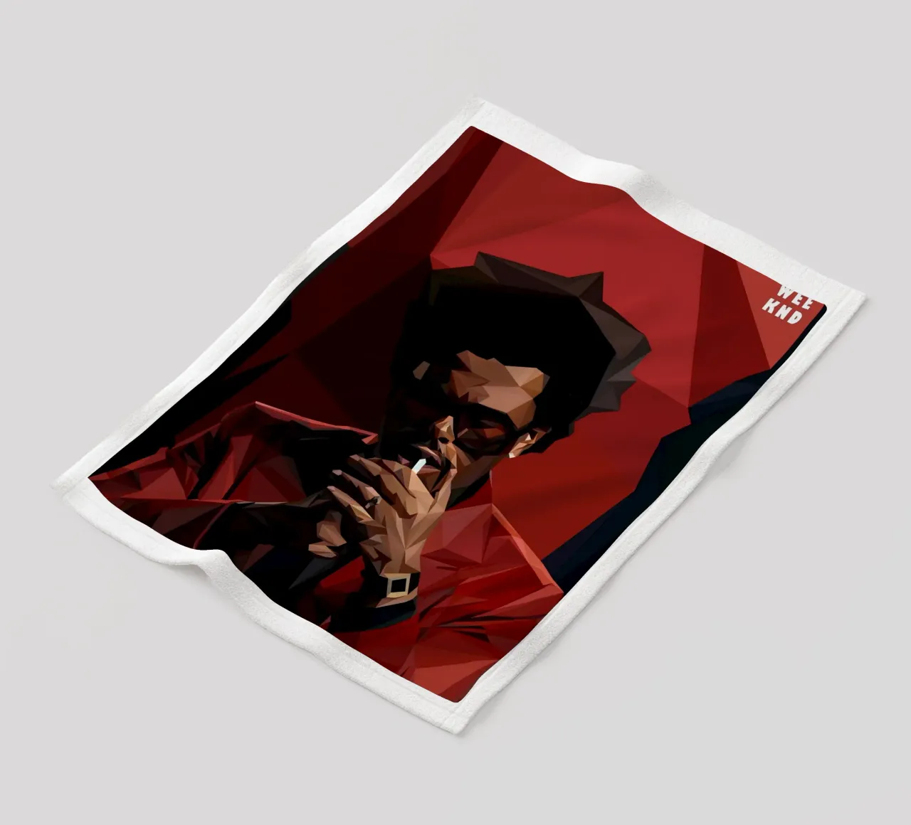 The Weeknd coperta in pile da Low poly art