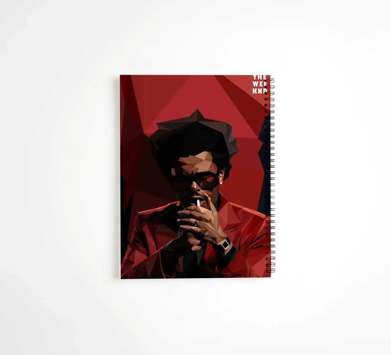 The Weeknd spiral notebook by Low poly art