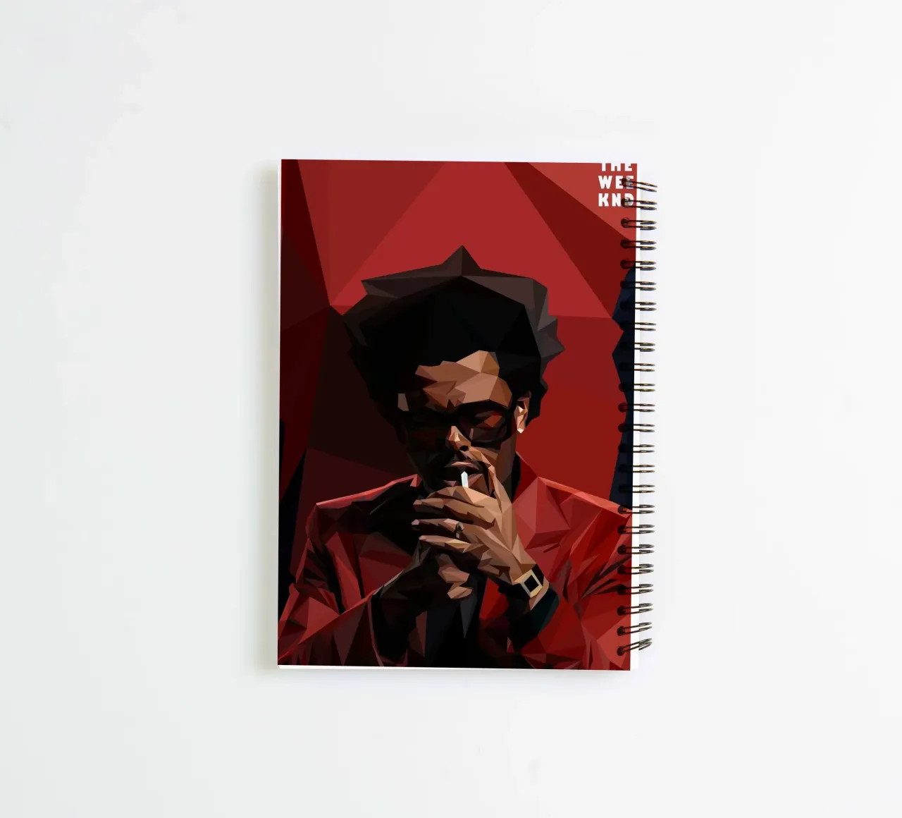 The Weeknd spiral notebook by Low poly art