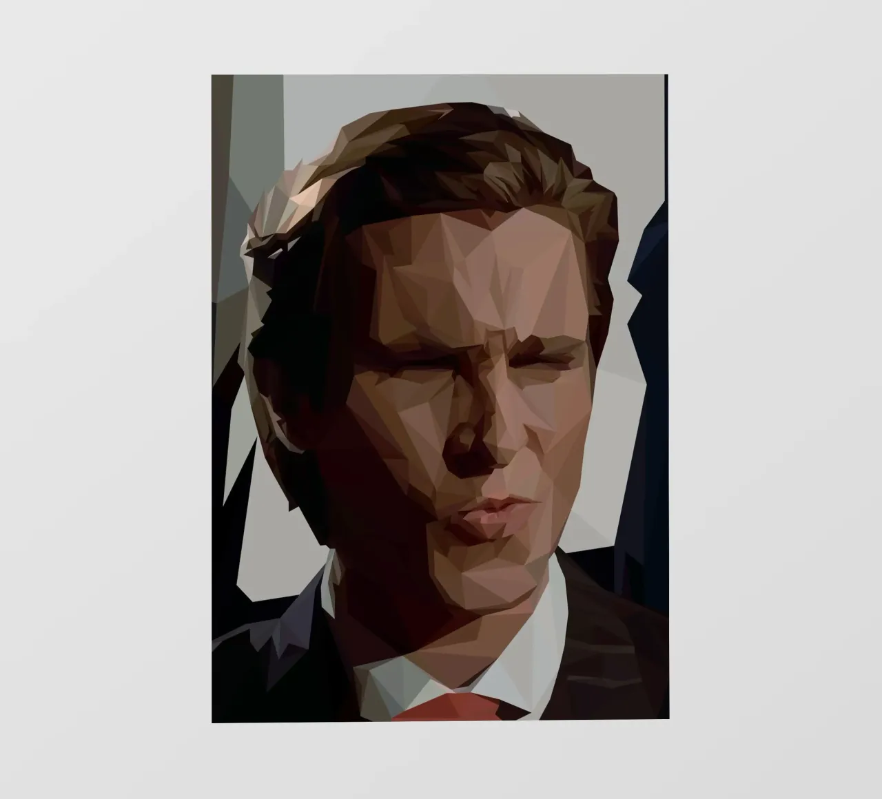 Sigma Man pellicola backlit da Low poly art