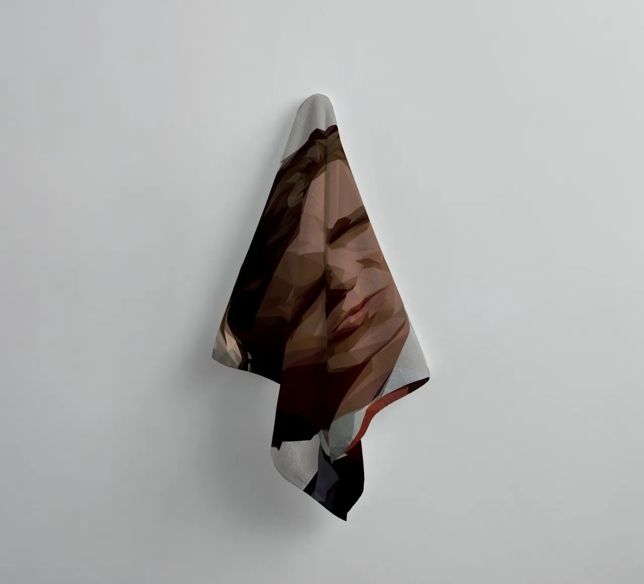 Sigma Man asciugamano da bagno da Low poly art