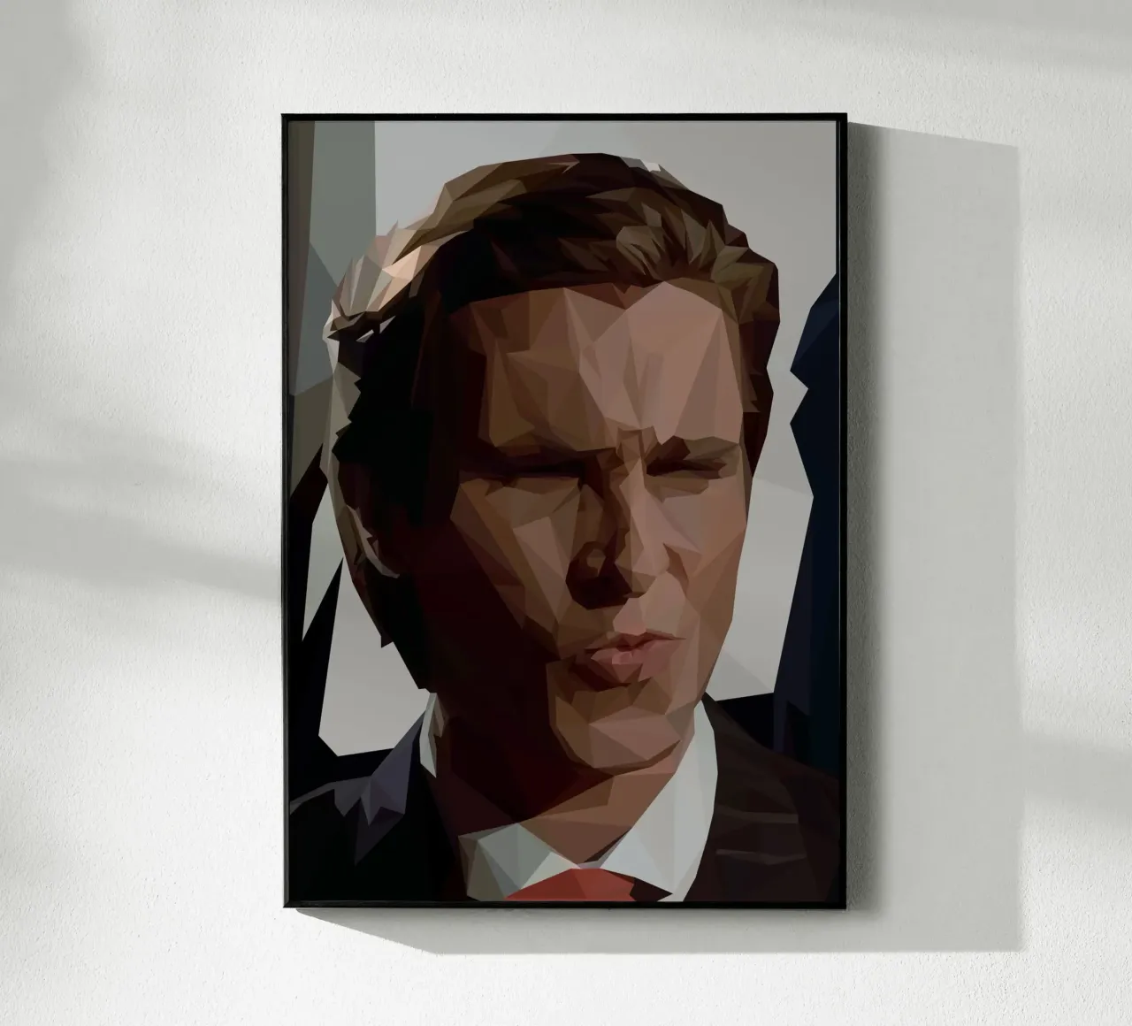 Sigma Man plexiglass da Low poly art