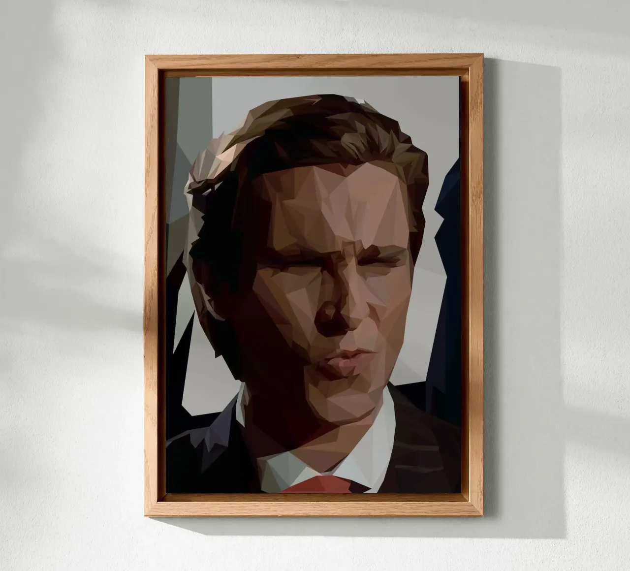 Sigma Man alluminio dibond da Low poly art