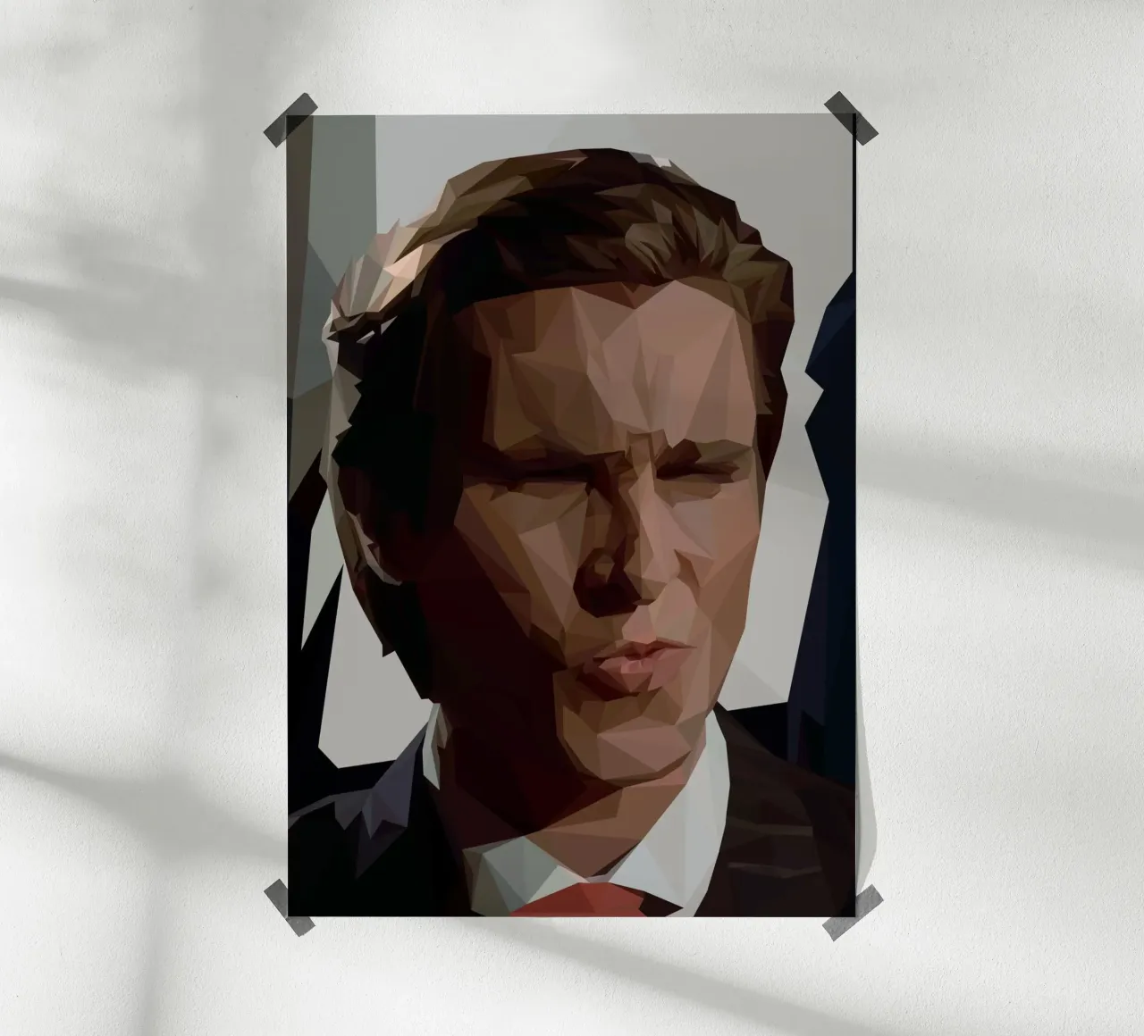 Sigma Man carta hahnemühle da Low poly art