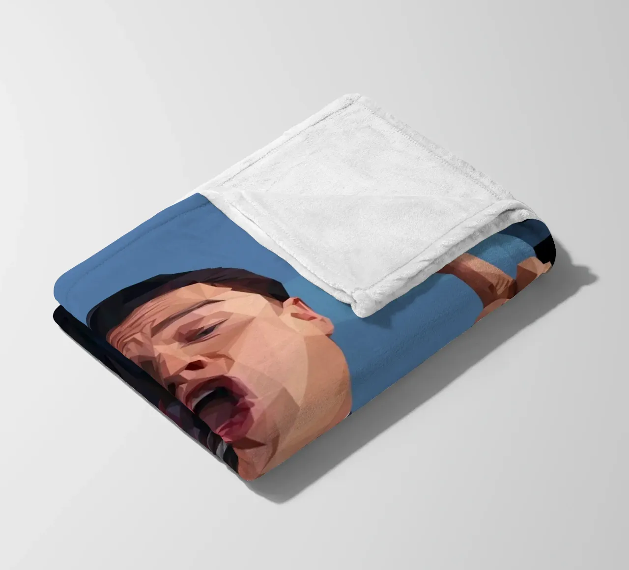 Leonardo Meme hand coperta in pile da Low poly art
