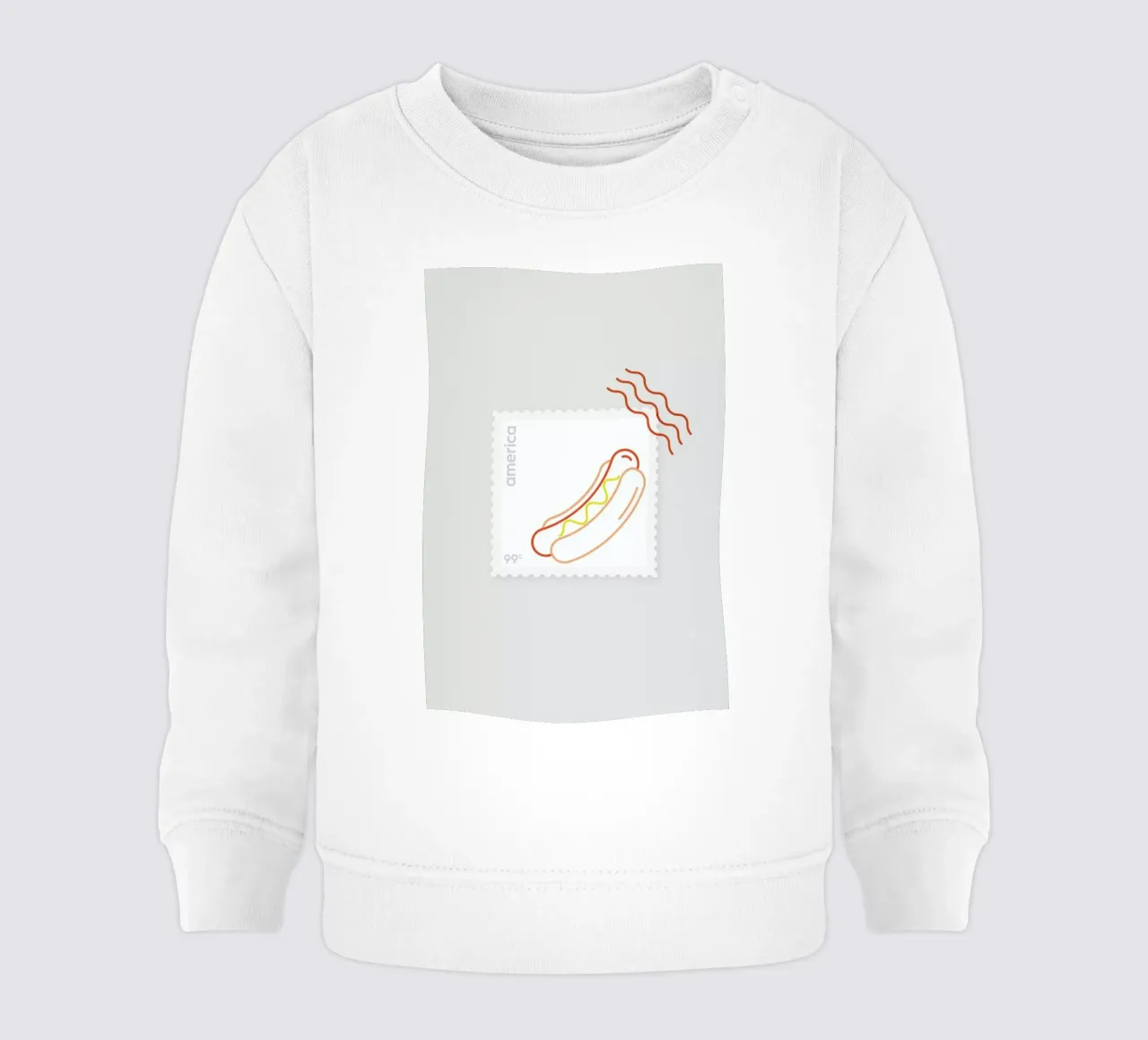 Hotdog felpa neonato da Dean Smith