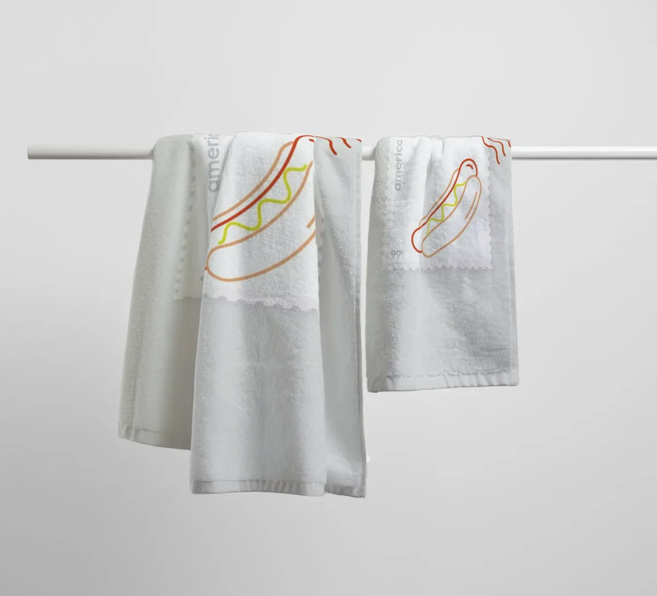Hotdog Handtuch von Dean Smith