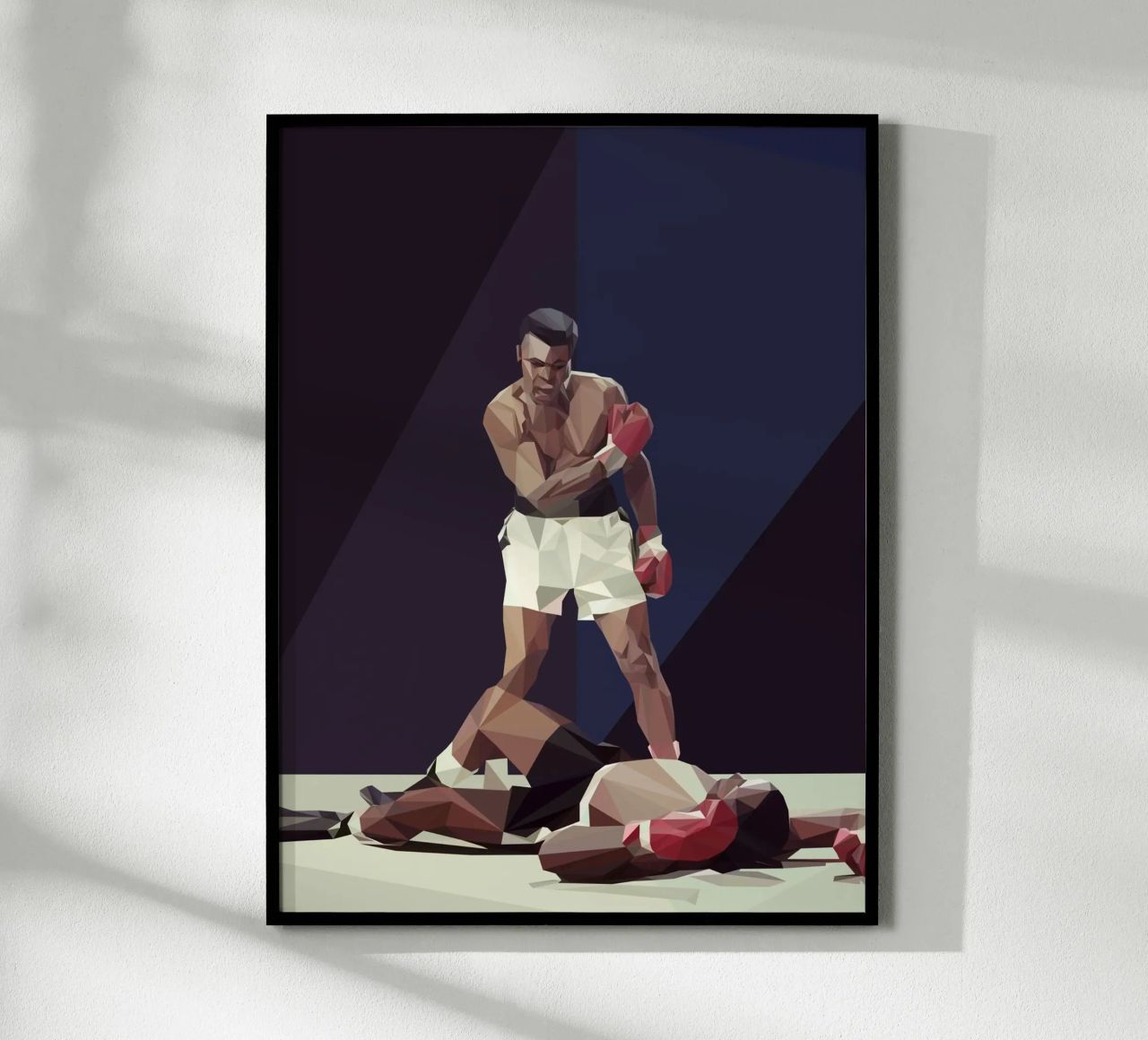 M. Ali Boxing poster by Low poly art