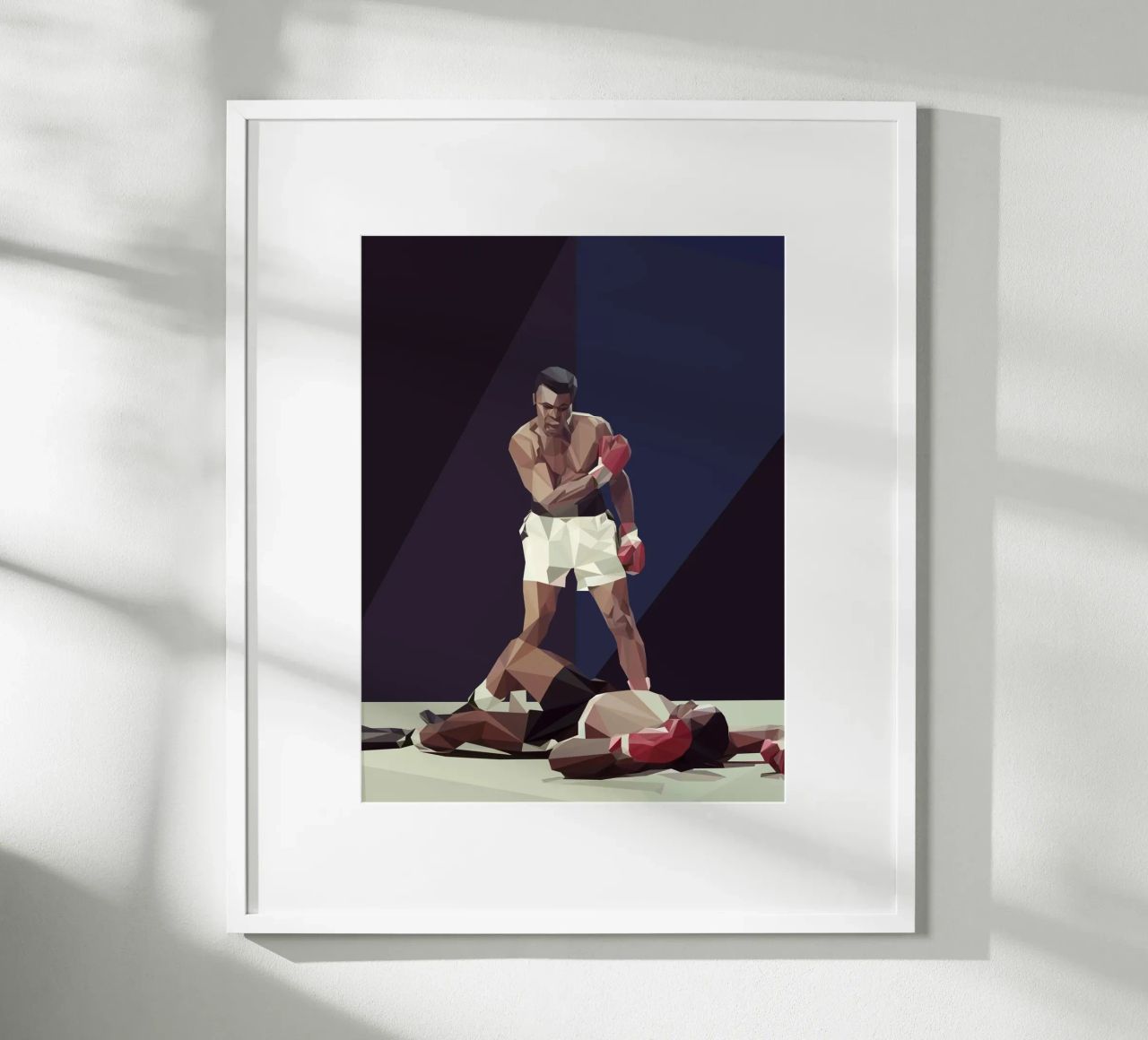 M. Ali Boxing poster by Low poly art