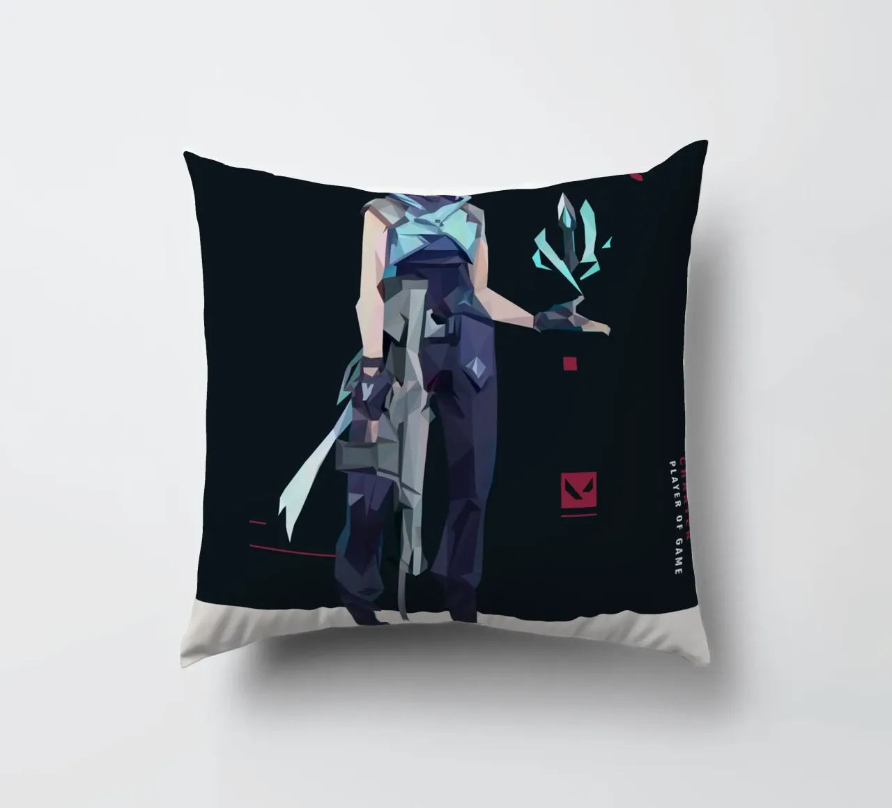 Jett Character game cuscino da Low poly art