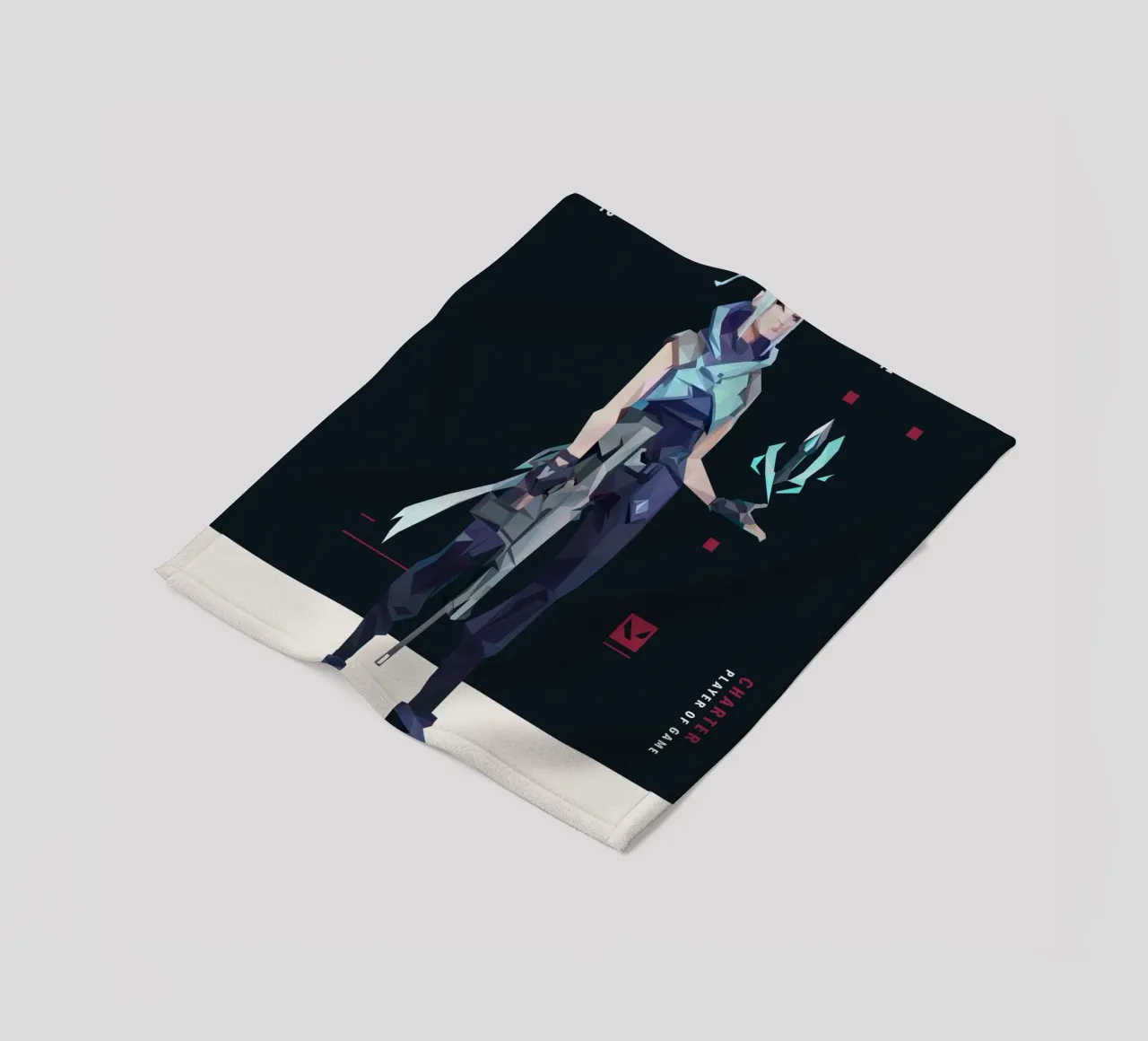 Jett Character game coperta in pile da Low poly art