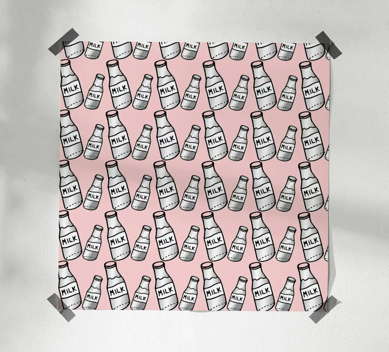 Milk Pastel Pink poster da Vasare Nar
