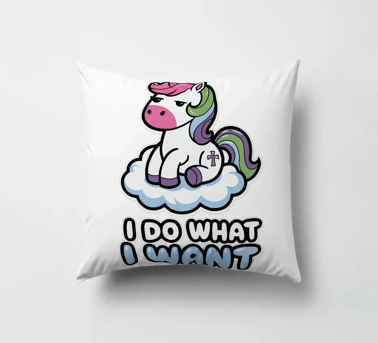 I DO WHAT I WANT cuscino da edsonramosart