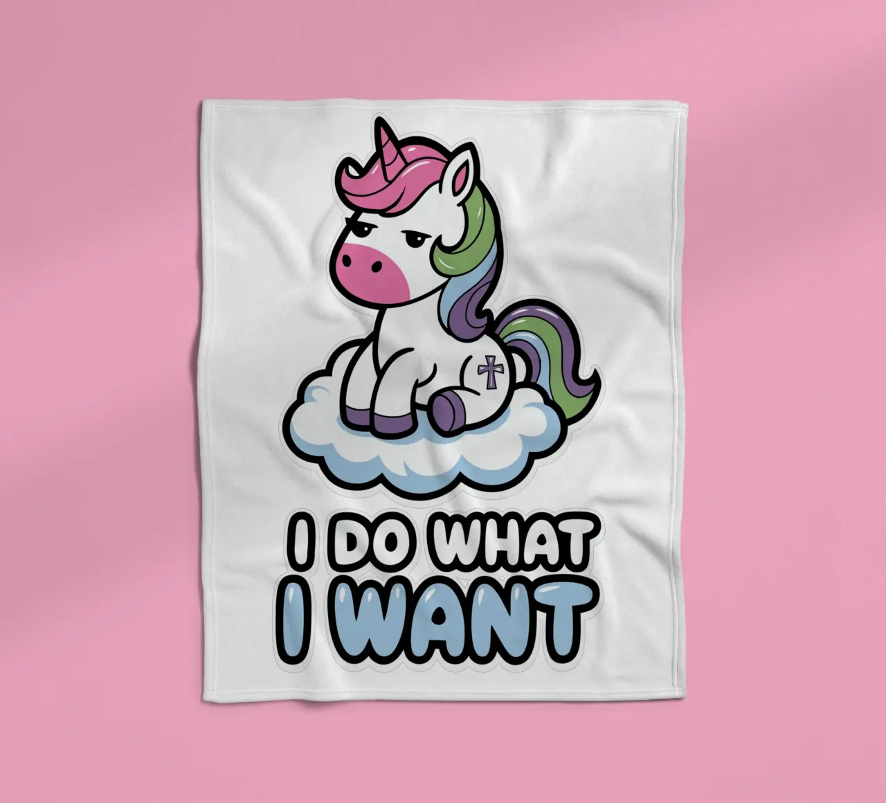 I DO WHAT I WANT coperta in pile da edsonramosart