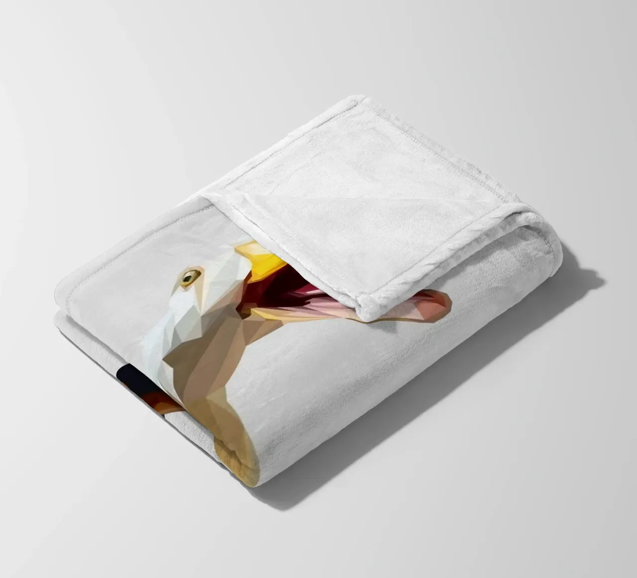 Running Duck coperta in pile da Low poly art