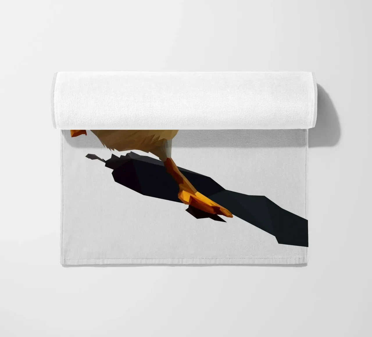Running Duck telo mare da Low poly art