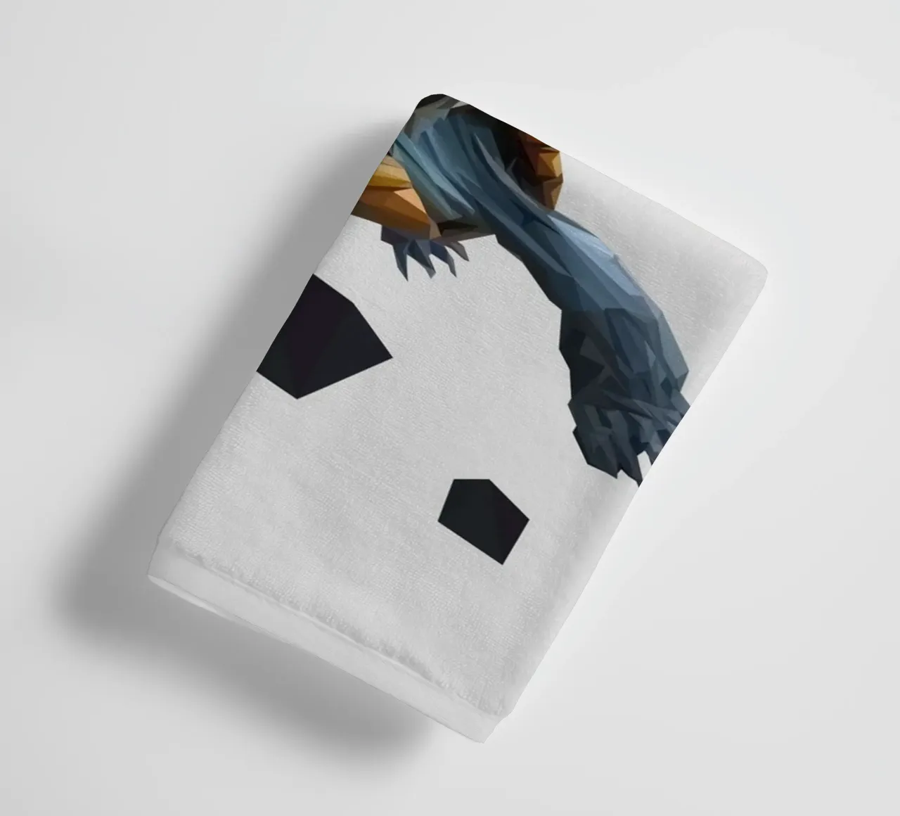 Little Turtle asciugamano da bagno da Low poly art