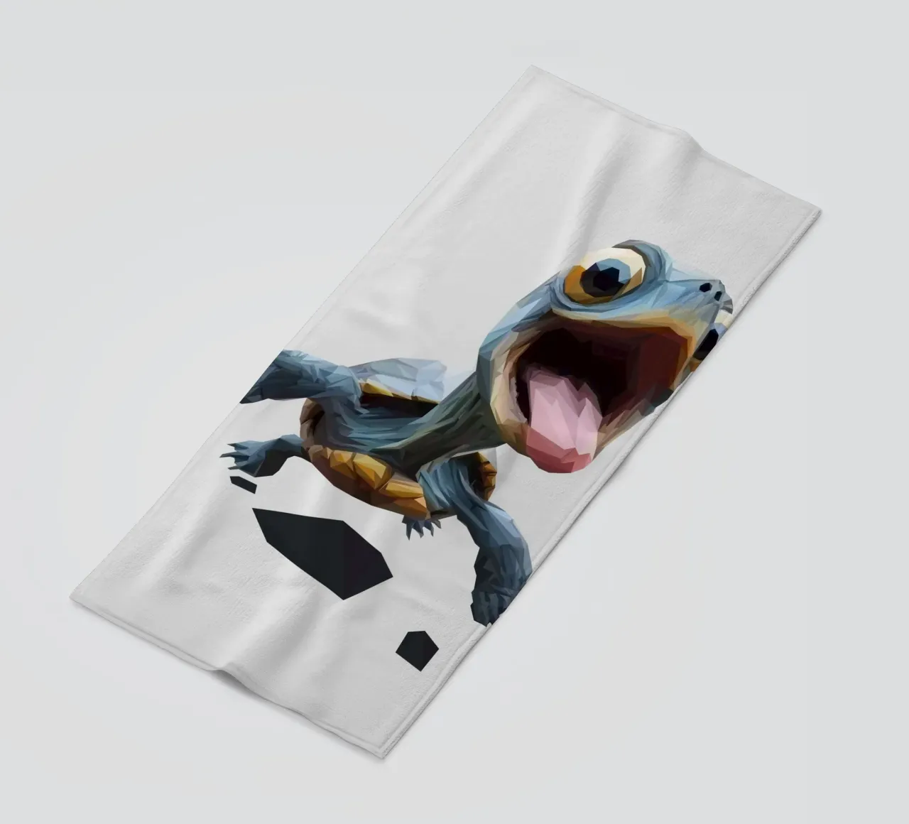 Little Turtle telo mare da Low poly art