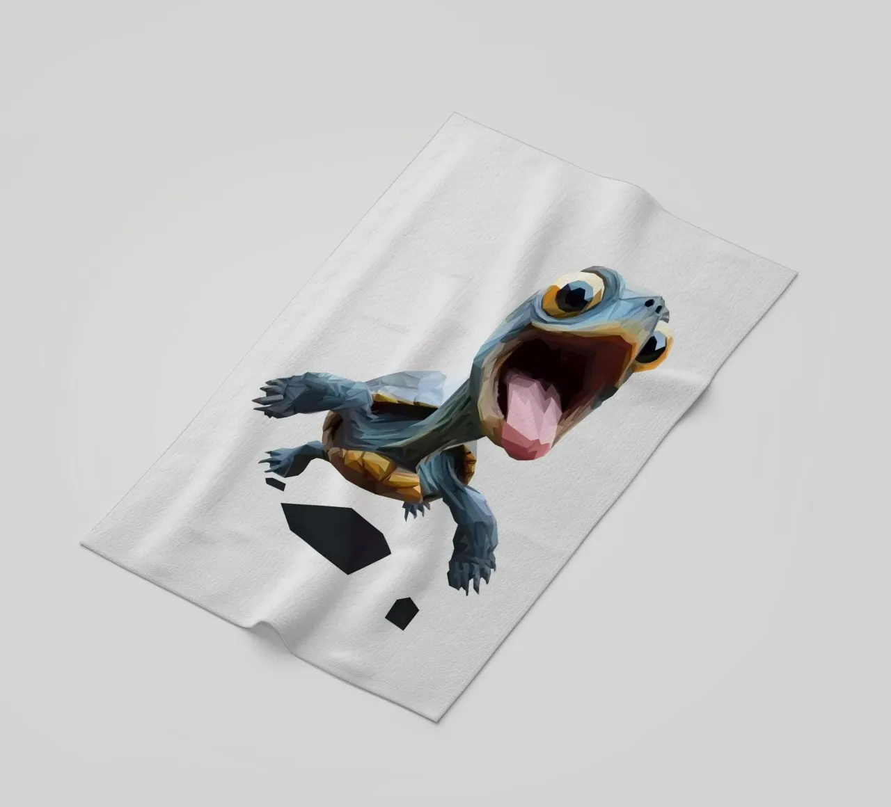 Little Turtle telo mare da Low poly art