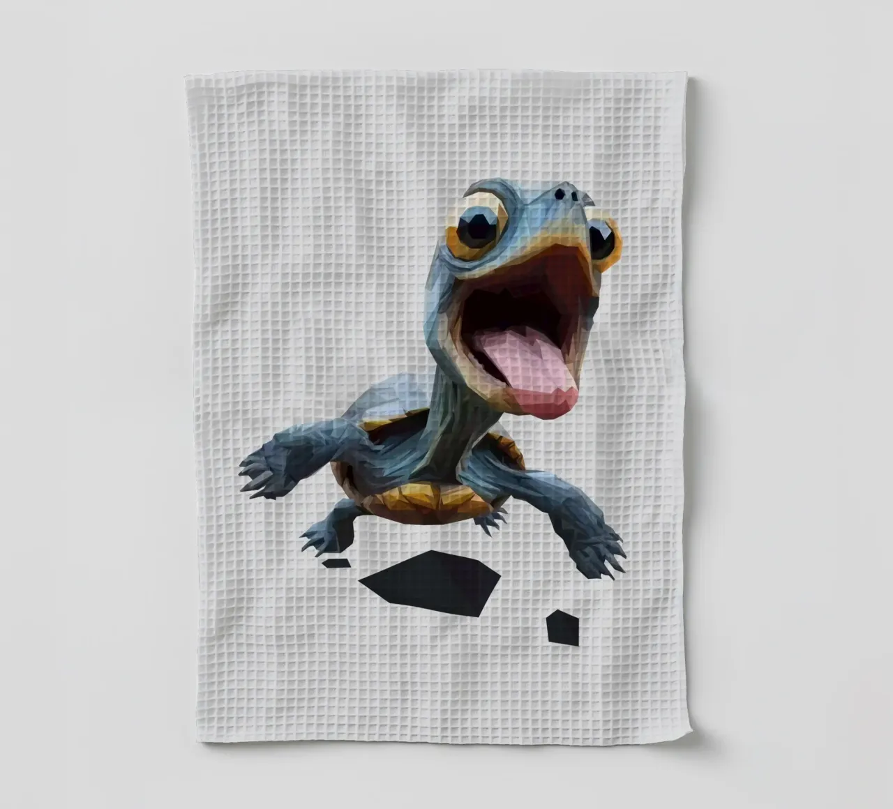 Little Turtle canovaccio da cucina da Low poly art