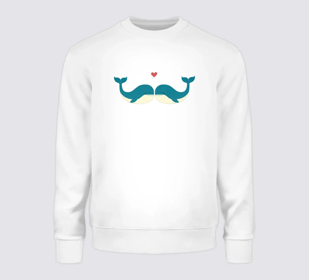 Wal-Liebe - niedliche & liebenswerte Tiere Sweatshirt von Punderful Day