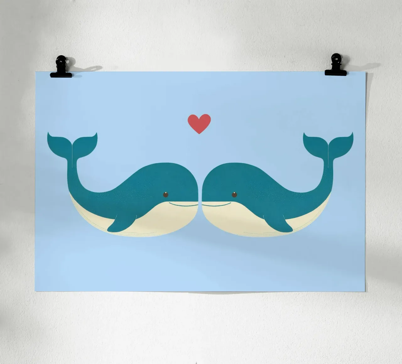 Wal-Liebe - niedliche & liebenswerte Tiere Hahnemühle von Punderful Day