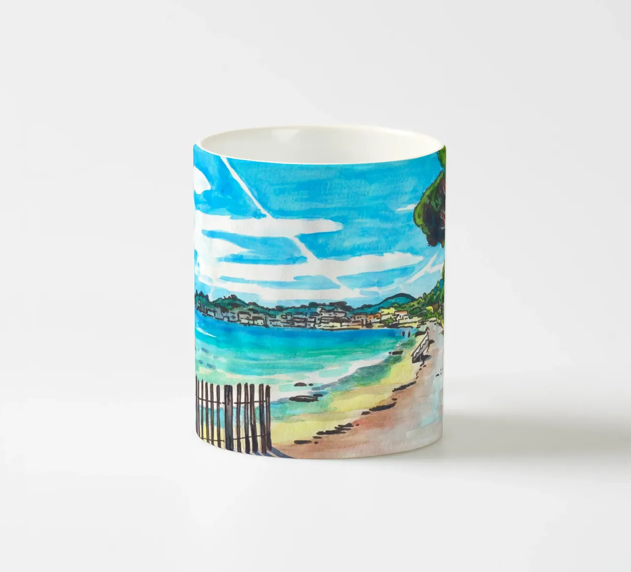 Spiaggia di Cavalaire tazza in ceramica da C.WILL