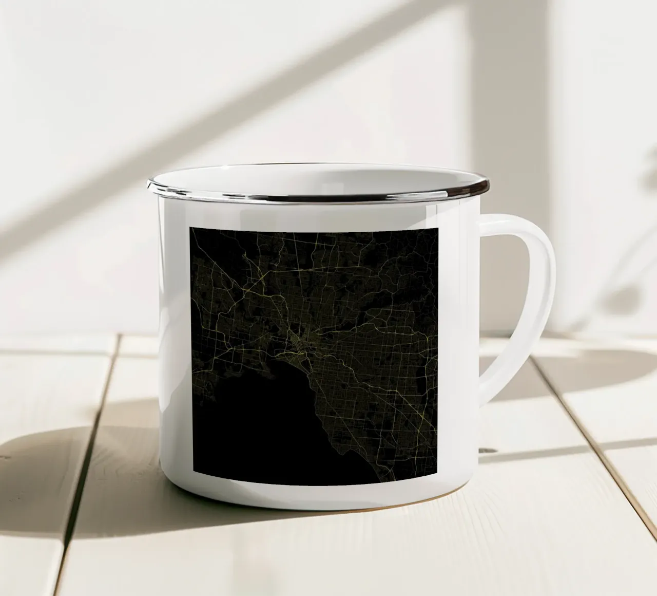 Traffic Melbourne Yellow tazza in smalto da Urban Maps