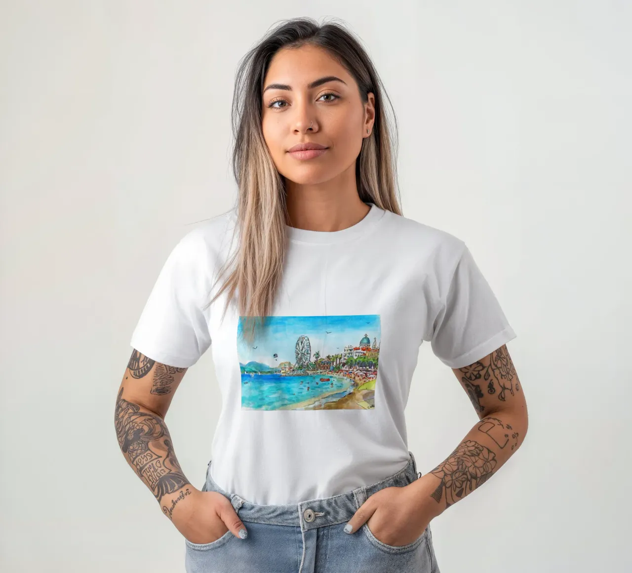 Spiaggia di Saint-Raphael t-shirt da C.WILL