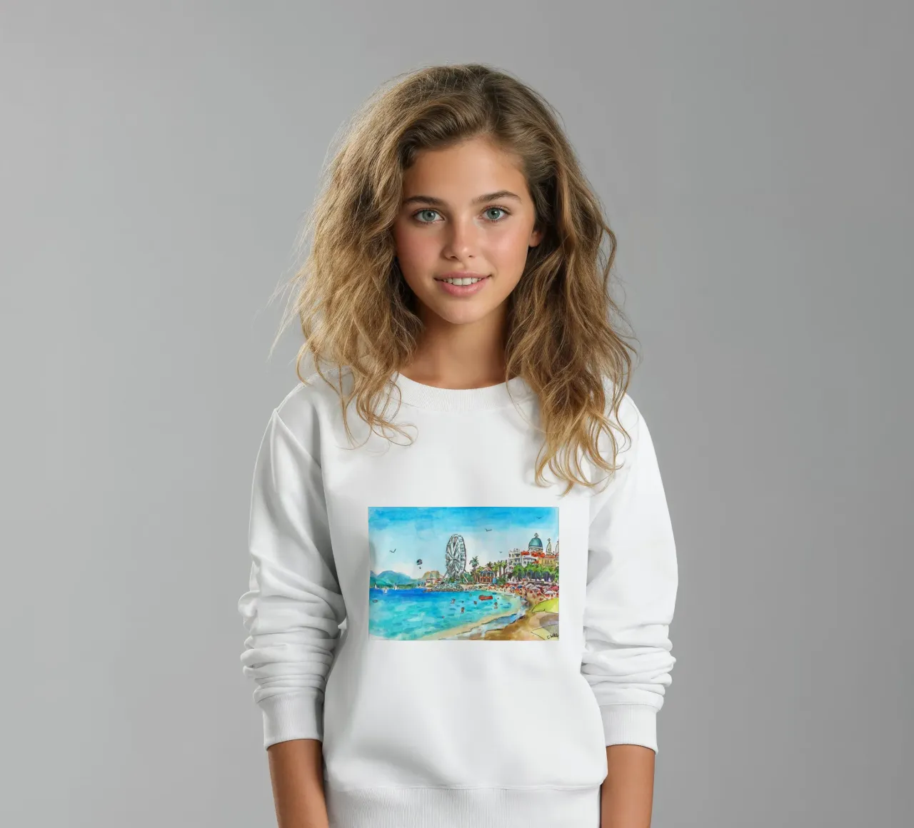 Spiaggia di Saint-Raphael felpa bambino da C.WILL