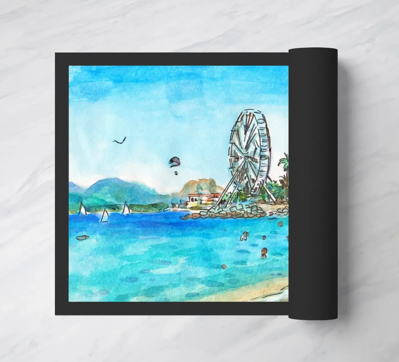 Spiaggia di Saint-Raphael zerbino da C.WILL