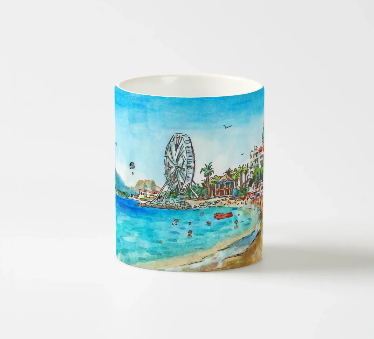 Spiaggia di Saint-Raphael tazza in ceramica da C.WILL