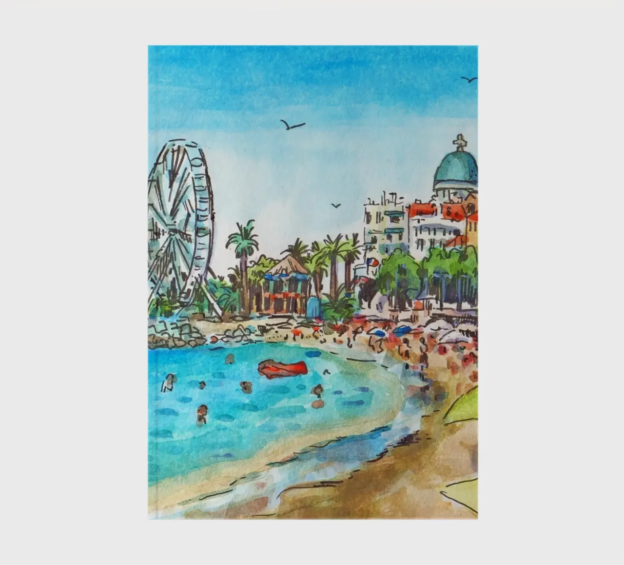Saint-Raphael beach notebook by C.WILL