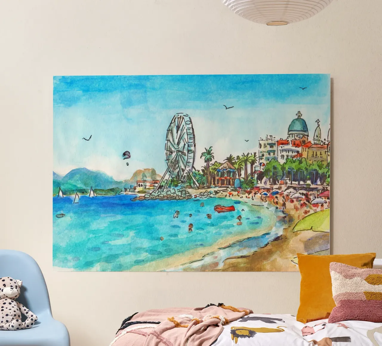 Spiaggia di Saint-Raphael alluminio dibond da C.WILL
