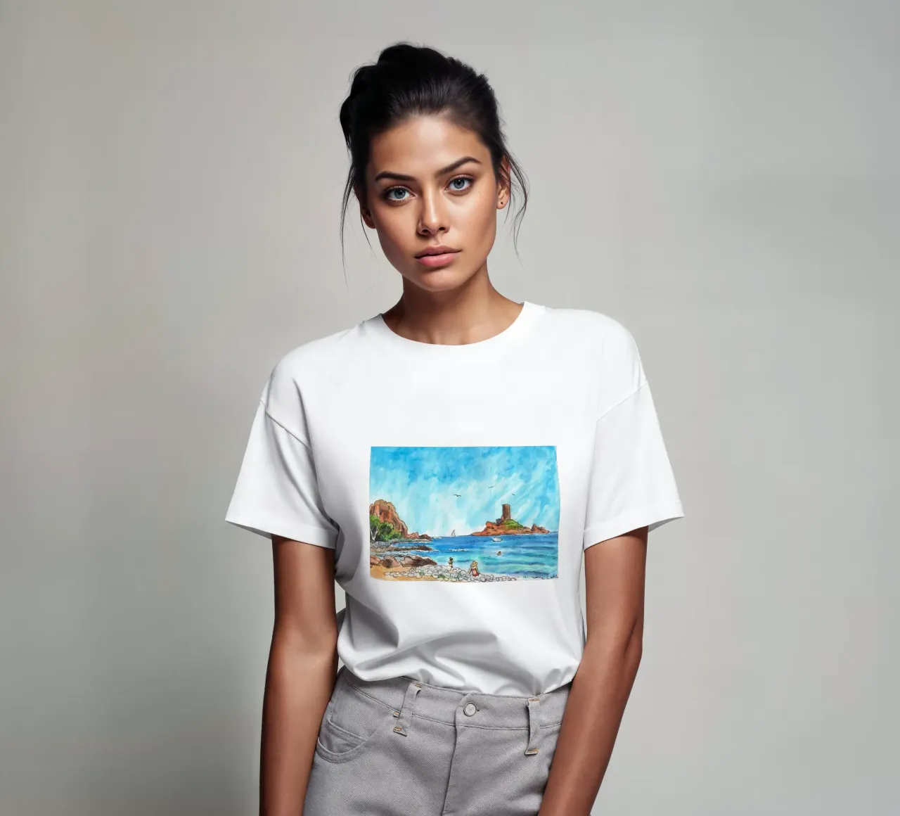 Spiaggia di Dramont t-shirt da C.WILL