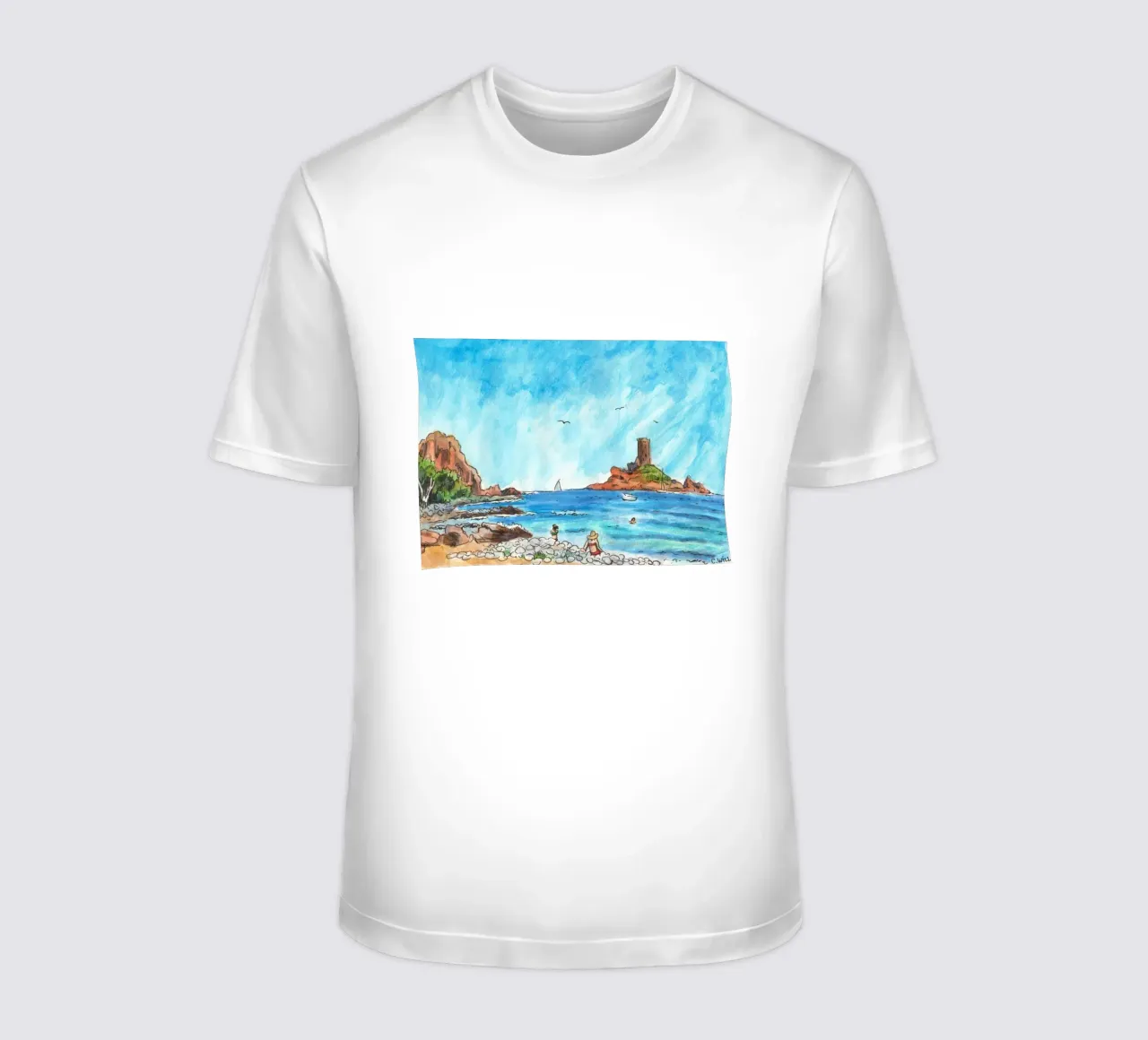Spiaggia di Dramont t-shirt da C.WILL