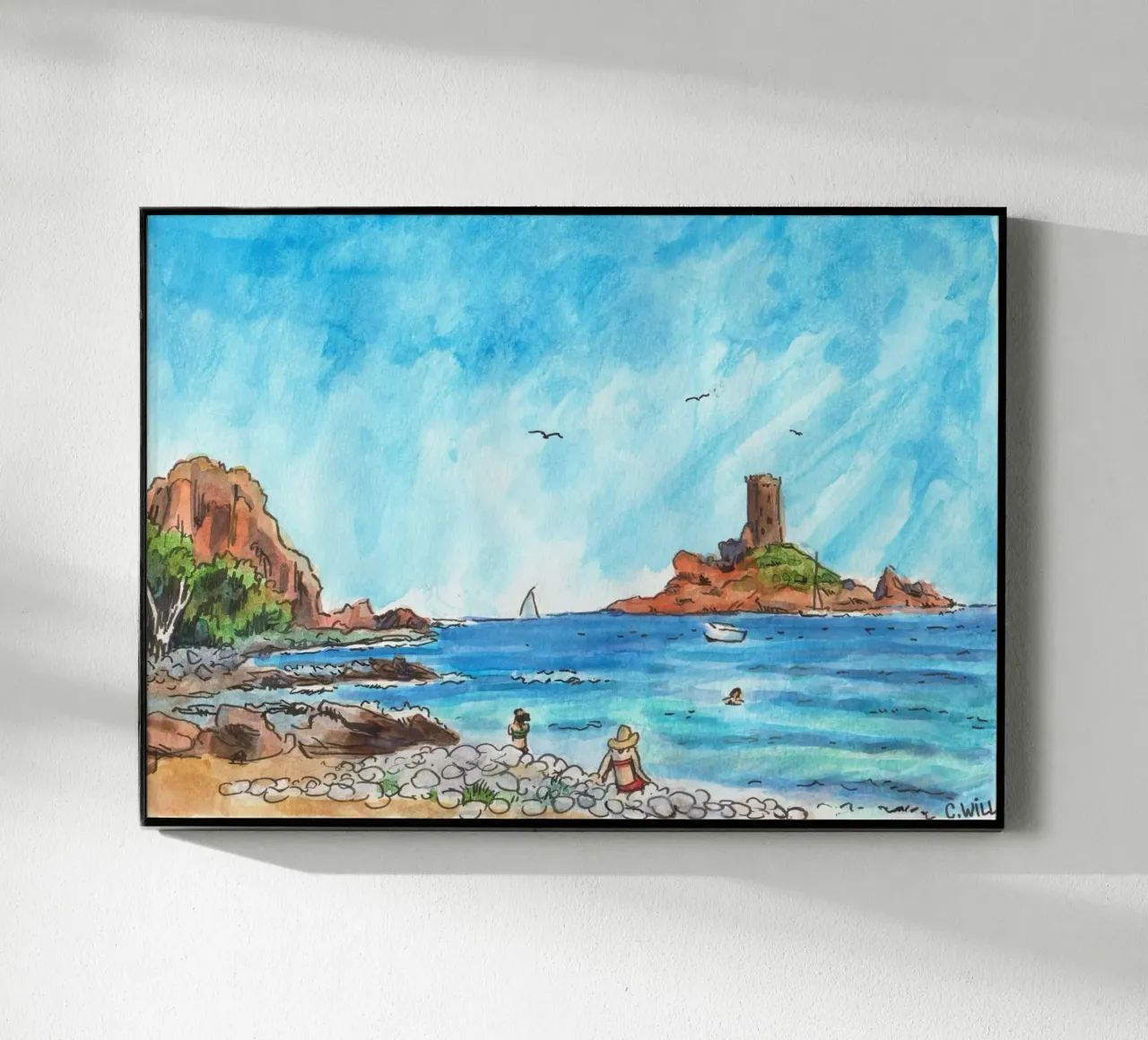 Spiaggia di Dramont plexiglass da C.WILL