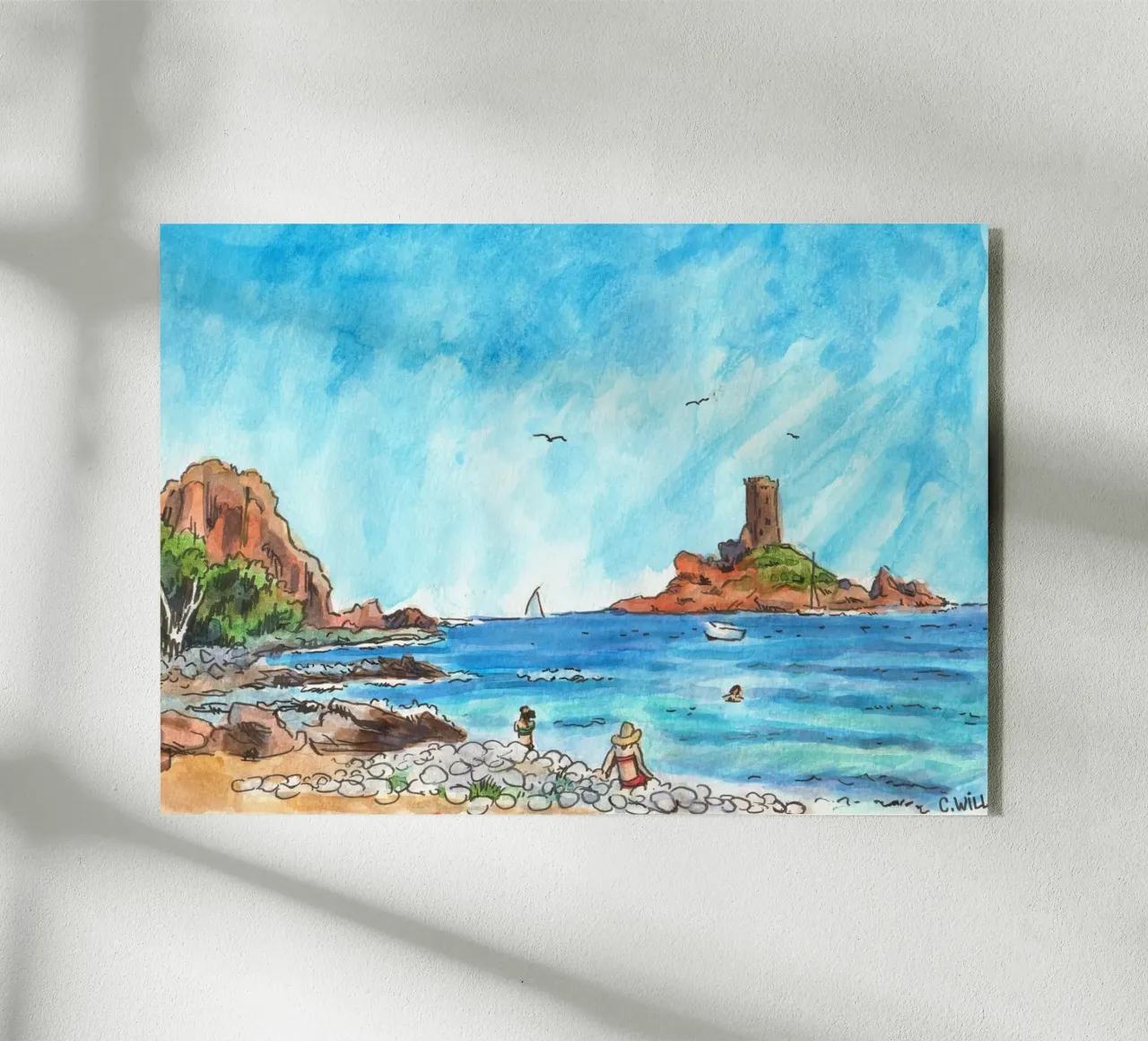 Spiaggia di Dramont plexiglass da C.WILL