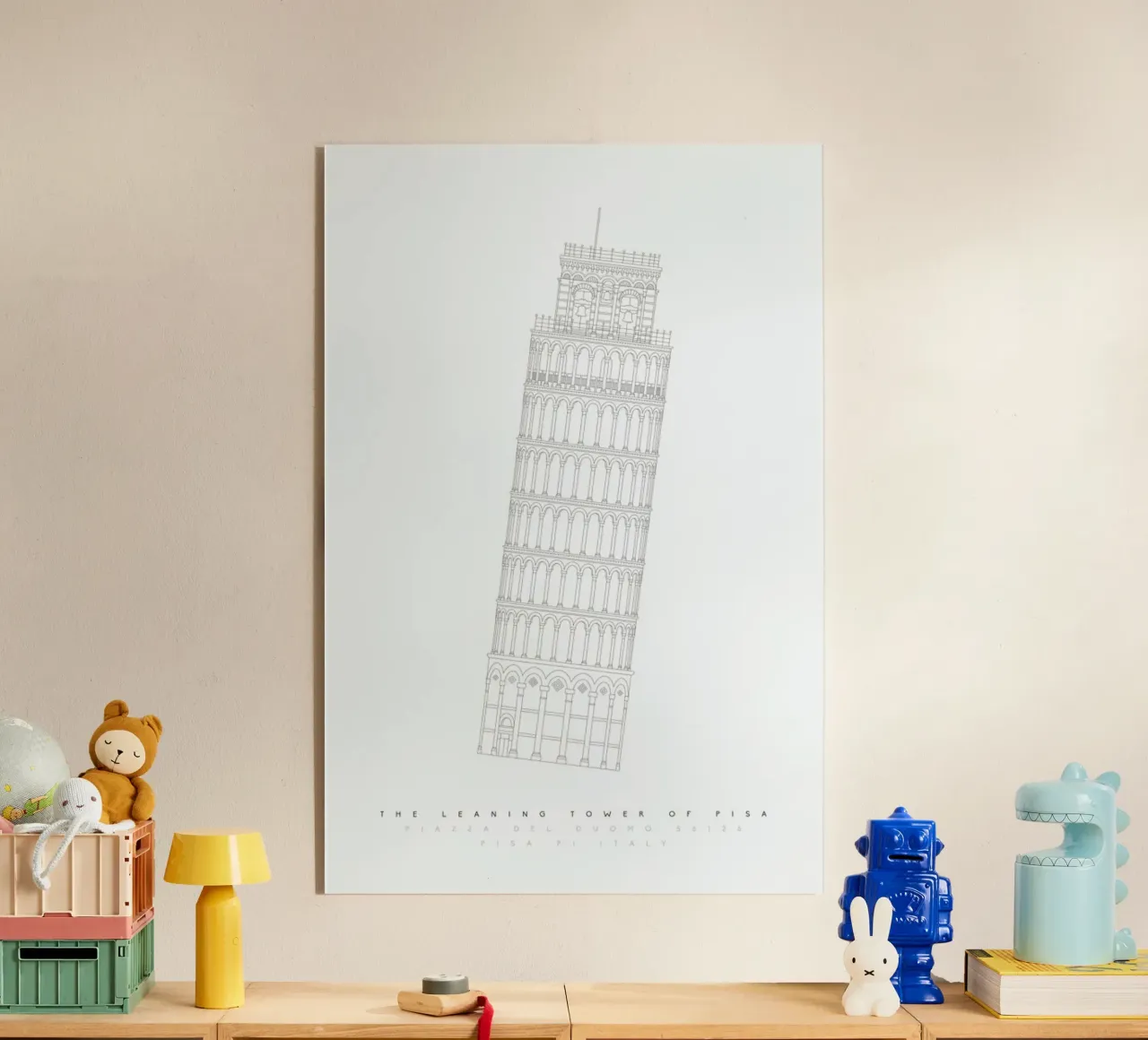 Tower Of Pisa metacrilato de Mat Voyce
