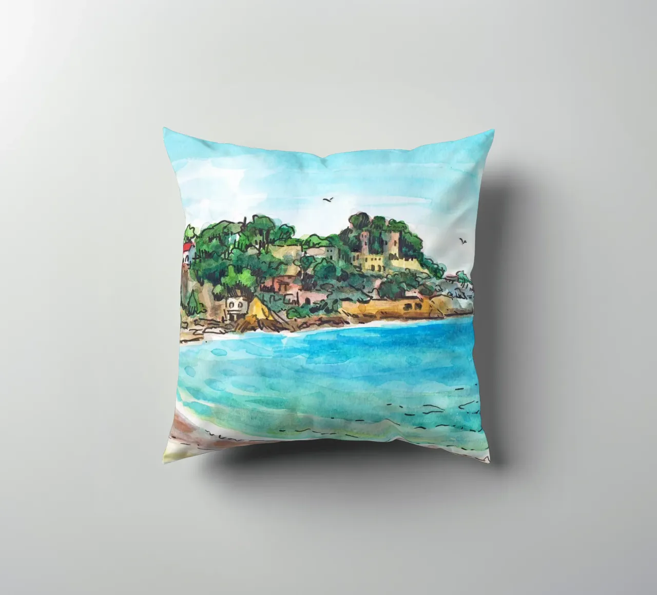 Lloret de Mar decorative cushion by C.WILL
